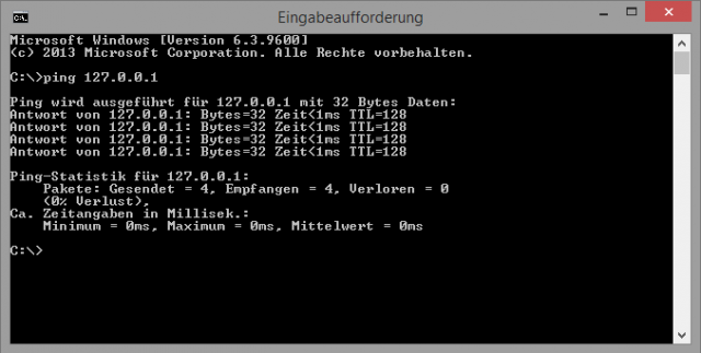 Einfaches Ping Beispiel auf Informatik-verstehen.de